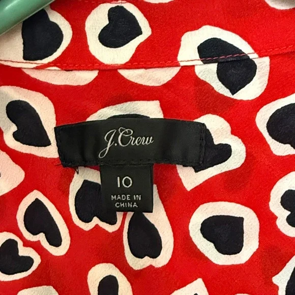 Red Leopard Print Blouse - Picture 2 of 4